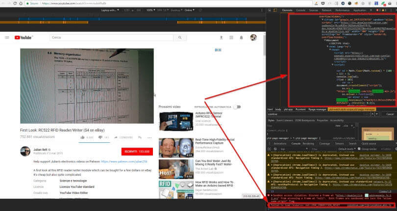 Даже на YouTube замечена реклама, добывающая криптовалюту