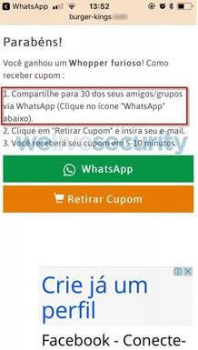 ESET: мошенники распространяют в WhatsApp «купоны Burger King»
