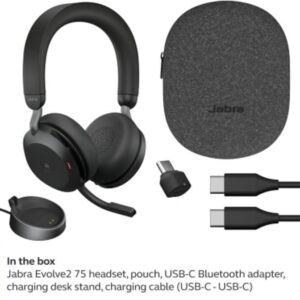 Купить Jabra Evolve2 75, Link380a MS Stereo Black (27599-999-999/UZ) в Ташкенте