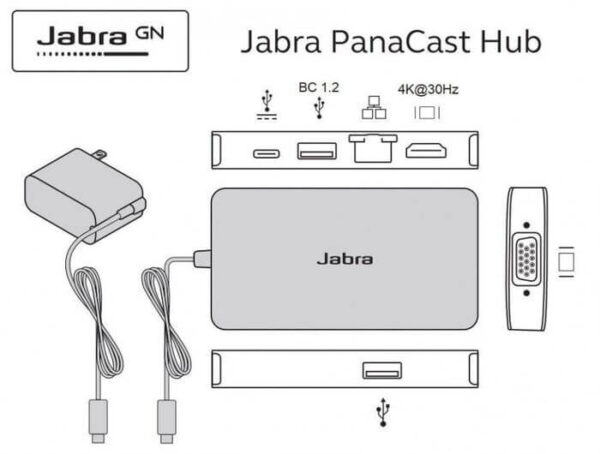 Разветвитель Jabra PanaCast USB Hub - схема подключения 3 купить в Ташкенте