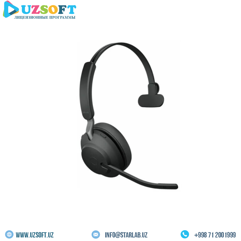 Jabra Evolve2 65, Link380a MS Mono Black [26599-899-999] купить на uzsoft.uz