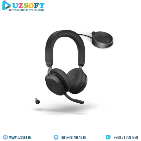 Jabra Evolve2 75, Link380a MS Stereo Black (27599-999-999/UZ) купить в Ташкенте
